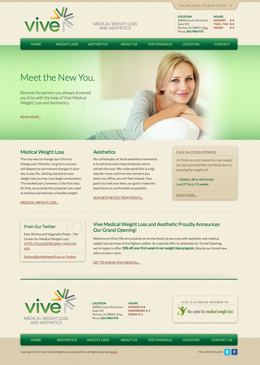 Vive Center Homepage
